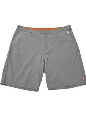 Quiksilver Waterman Mens 40 Gray Amphibian Shorts 9" Pockets Quick Dry